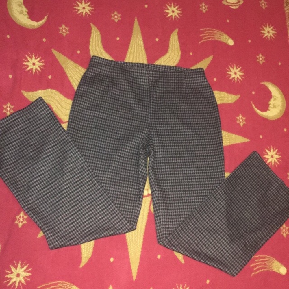 ✧ Vintage New York & Company Houndstooth Plaid Pants ✧